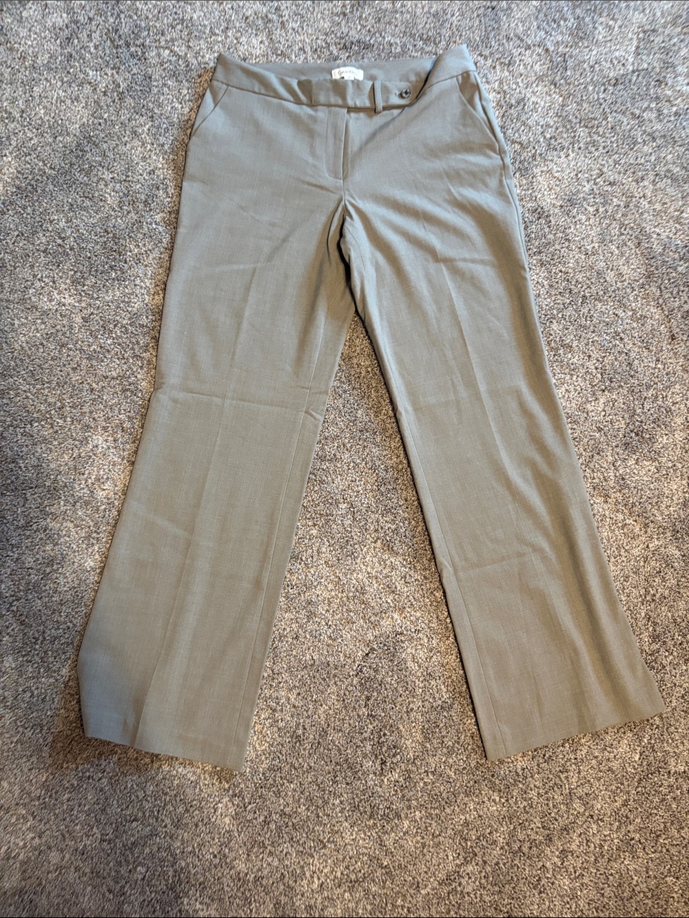 Calvin Klein Women's Gray Straight Leg Dress Pants